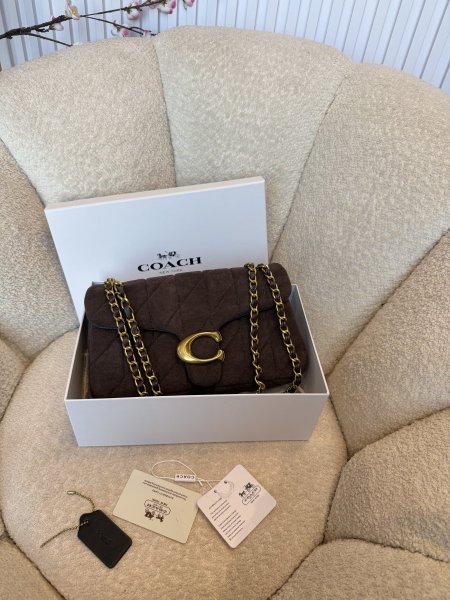 حقيبة كوتش تابي جلد شمواه حجم 25 سم مع علبة كواليتي جداً عالية <br> <span class='text-color-warm'>سيتوفر قريباً</span>