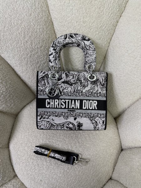 حقيبة مميزة من Dior قاعدة ٢٥ سم 