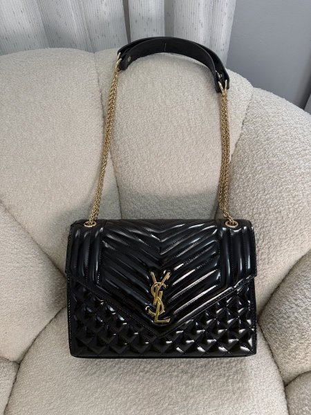 حقيبة ysl الشهيرة حجم 33سم كواليتي جداً عالية جلد لامع