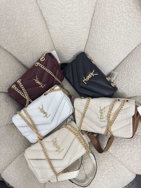 حقيبة مميزة من ysl حجم 25 سم مع جزدان إضافي كواليتي جداً عالية