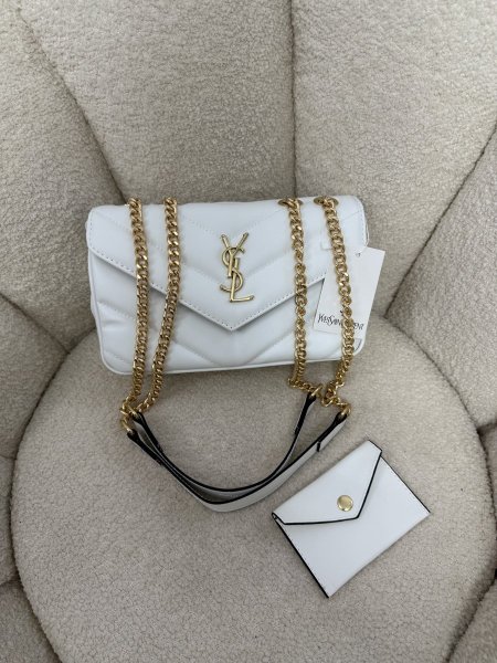 حقيبة مميزة من ysl حجم 25 سم مع جزدان إضافي كواليتي جداً عالية