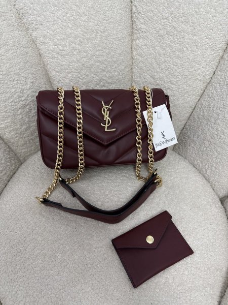 حقيبة مميزة من ysl حجم 25 سم مع جزدان إضافي كواليتي جداً عالية