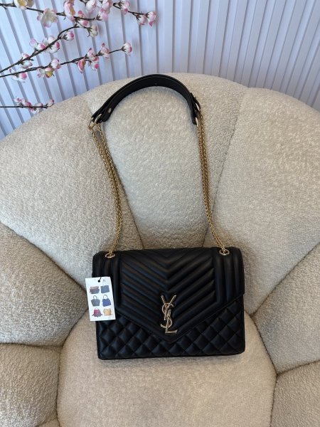 حقيبة ysl الشهيرة حجم 33سم كواليتي جداً عالية جلد مطفي